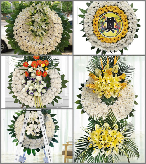 四川成都龙泉驿区大面街道天鹅湖村花圈速递